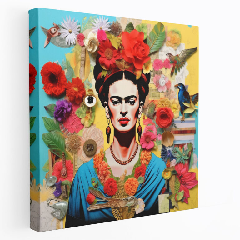Frida Kahlo Canvas Print - Frida Kahlo, Canvas, Colorful, Textures