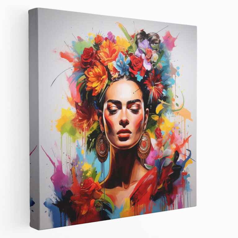 Frida Kahlo Canvas Print - Frida Kahlo, Frida Kahlo, Vibrant Colors, Canvas Print