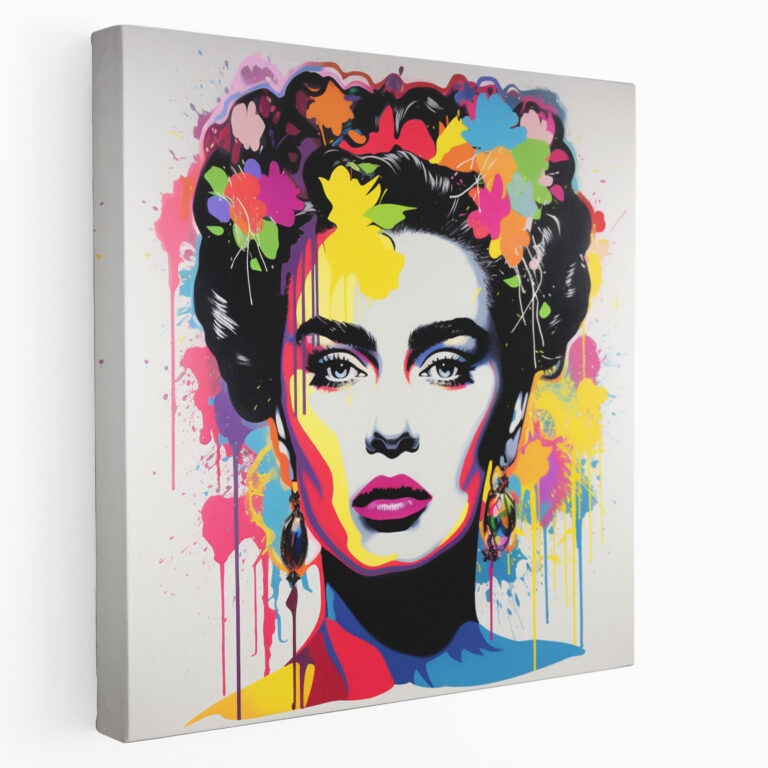 Frida Kahlo Pop Art Canvas Wall Decoration - Frida Kahlo, Home Decoration, Frida Kahlo, Colorful