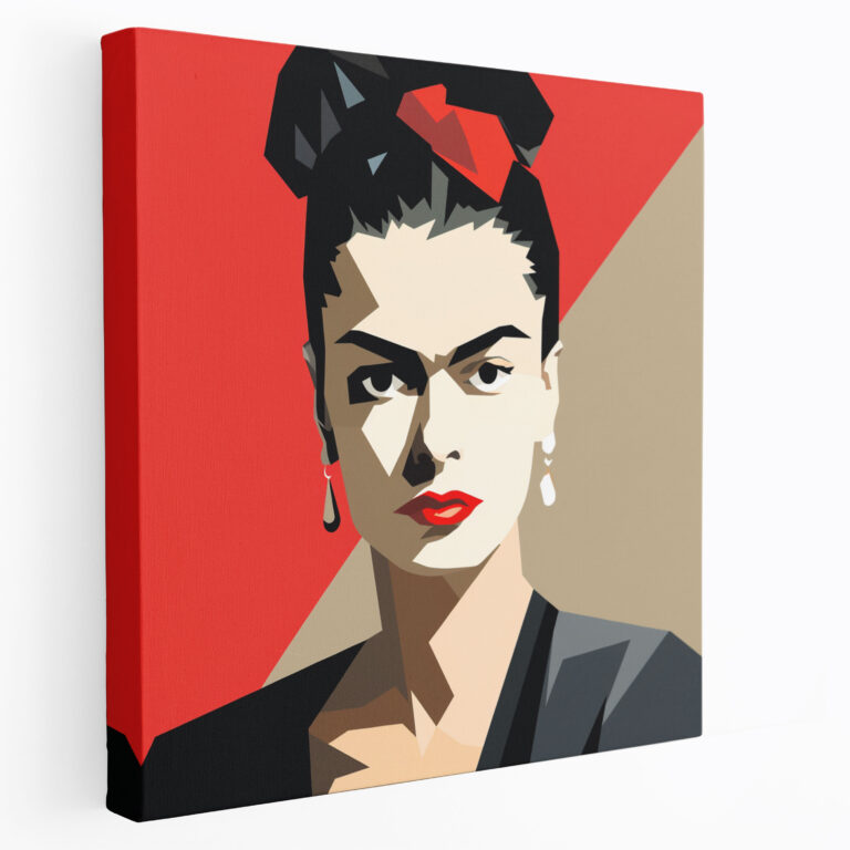Minimalist Frida Kahlo Canvas Print - Frida Kahlo, Canvas Wall Art, Canvas, Clean Lines