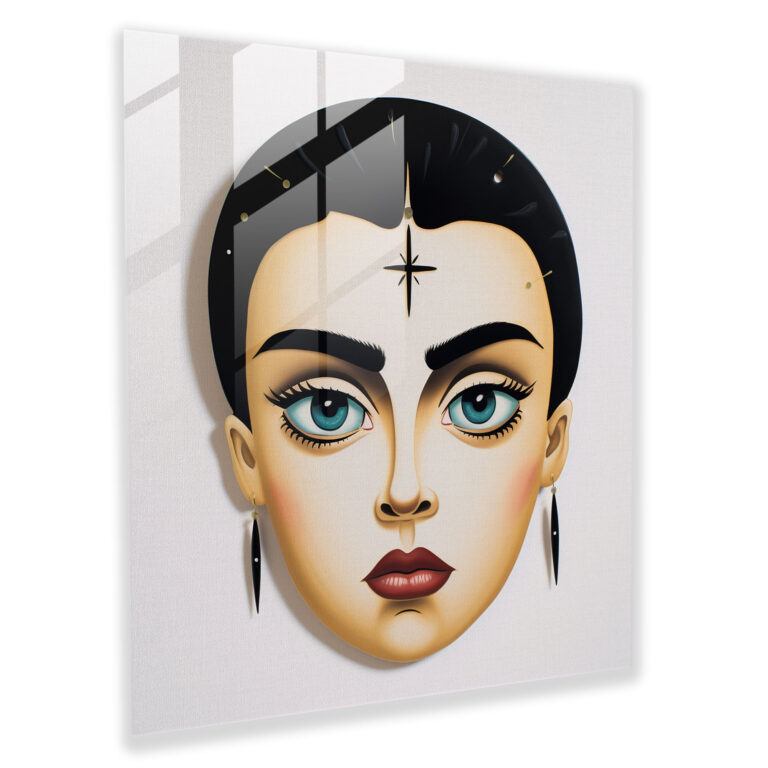Frida Kahlo Glass Print - Frida Kahlo, Glass Print, Glass Wall Art, Frida Kahlo
