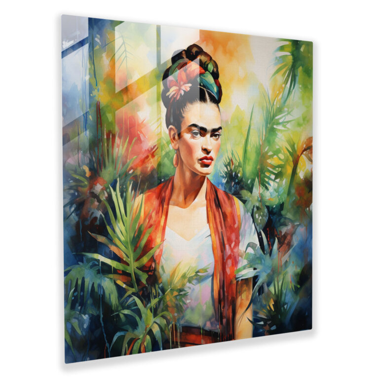 Frida Kahlo Glass Print - Frida Kahlo, Frida Kahlo, Glass Art, Wall Decoration