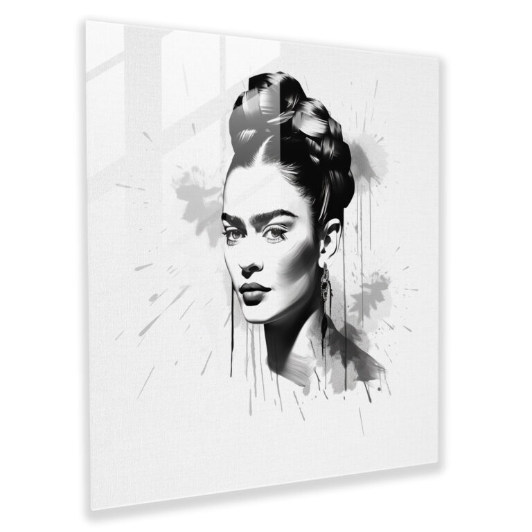 Frida Kahlo Glass Print - Frida Kahlo, Glass Art, Glass Print, Glass Wall Art
