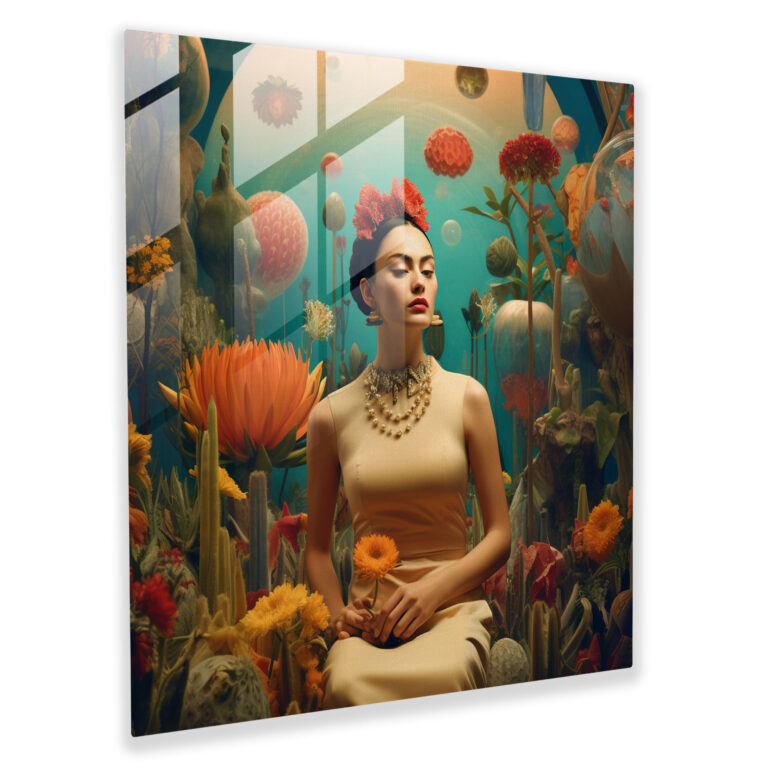 Magical Garden Glass Print - Frida Kahlo Theme - Frida Kahlo, Modern Art, Glass Print, Surreal