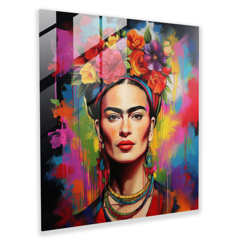 Enchanting Frida Kahlo Glass Print - Frida Kahlo, Frida Kahlo, Glass Print, Glass Art