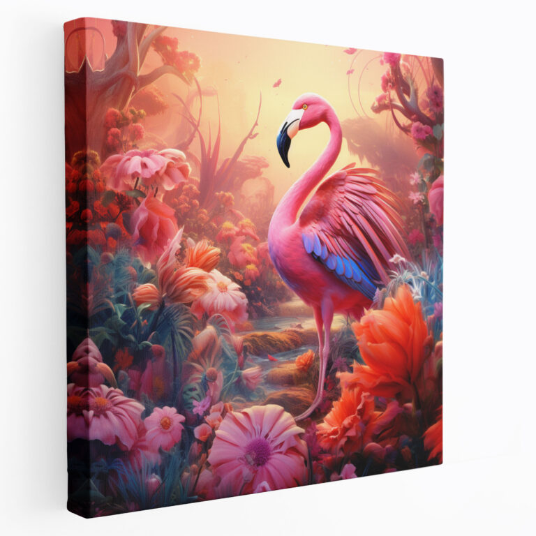 Butterfly Flamingo Wall Decoration - Flamingo, Home Decoration, Butterfly, Wall Art