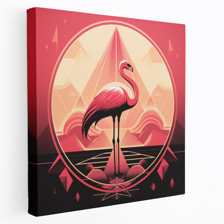 Flamingo Wall Art - Flamingo, Vintage, Elegance, Wall Art