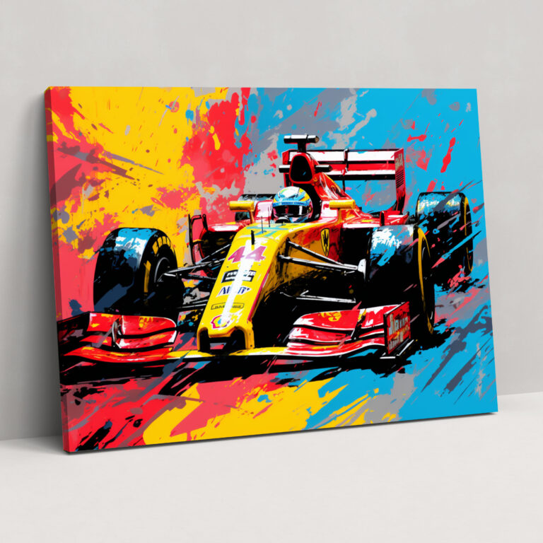 Formula 1 Canvas Print - Formula 1, Canvas Wall Art, Excitement, Dynamic Design