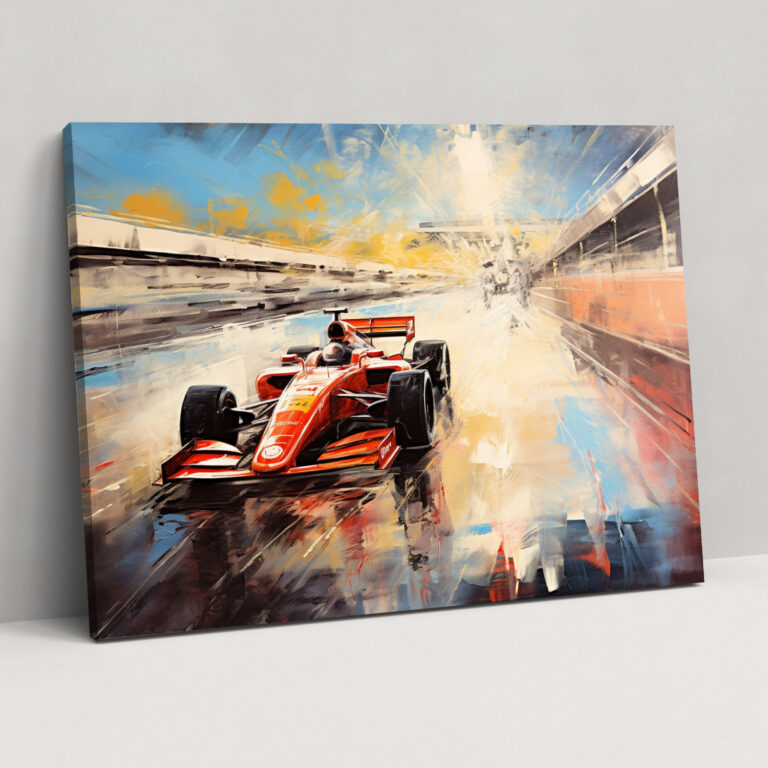 Formula 1 Wall Decoration - Formula 1, Impressionist Painting, Sophistication, Dreamy Atmosphere