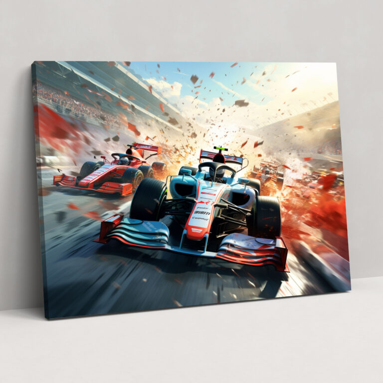 Formula 1 Wall Decoration - Formula 1, Canvas Wall Art, Canvas, Home Decoration