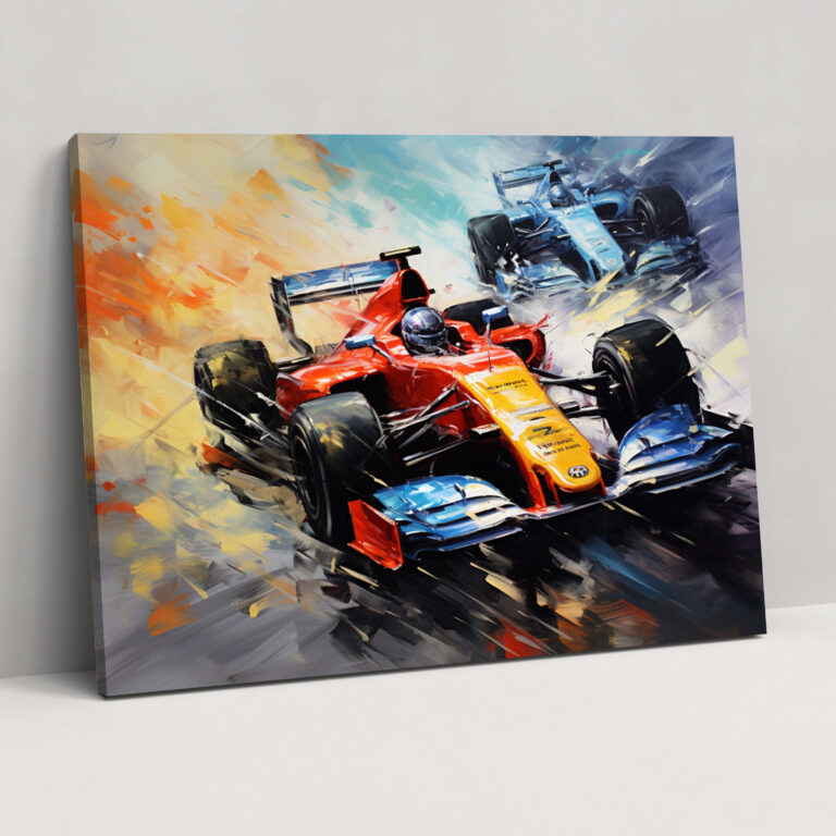 Formula 1 Canvas Print - Modern Abstract Wall Art - Formula 1, Canvas Print, Canvas Wall Art, Modern Abstract Painting