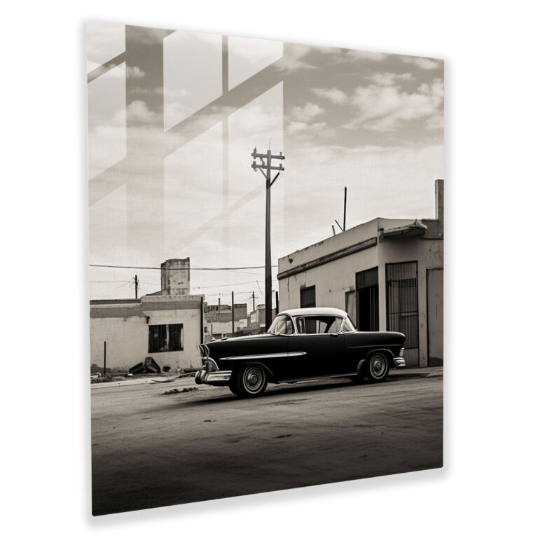 Goodfellas Glass Print - Minimalist Black And White Photography - Goodfellas, Nostalgia, Modern Art, Glass Art