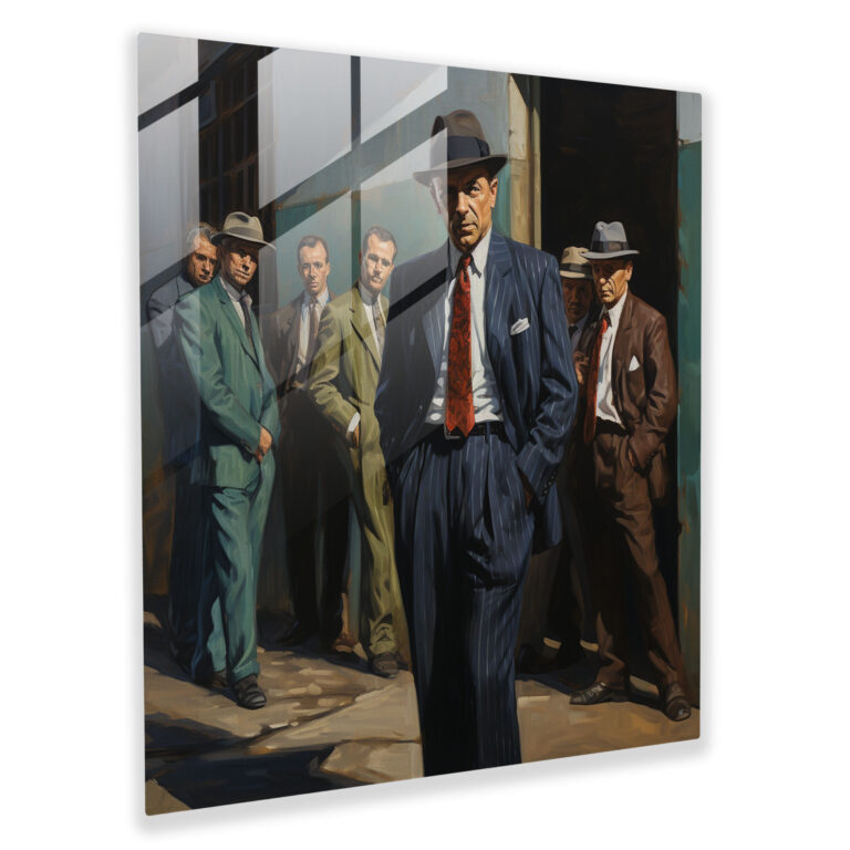 Goodfellas Glass Print - Impressionist Painting - Goodfellas, Goodfellas, Home Decoration, Glass Print