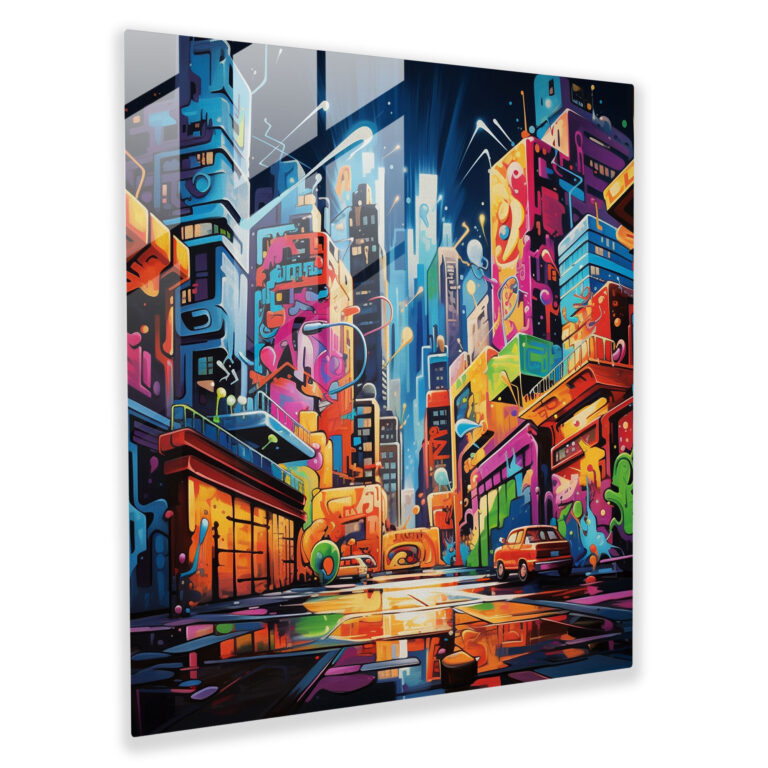 Goodfellas Glass Print - Abstract Graffiti Artwork - Goodfellas, Urban Backdrop, Abstract Graffiti Artwork, Glass Art