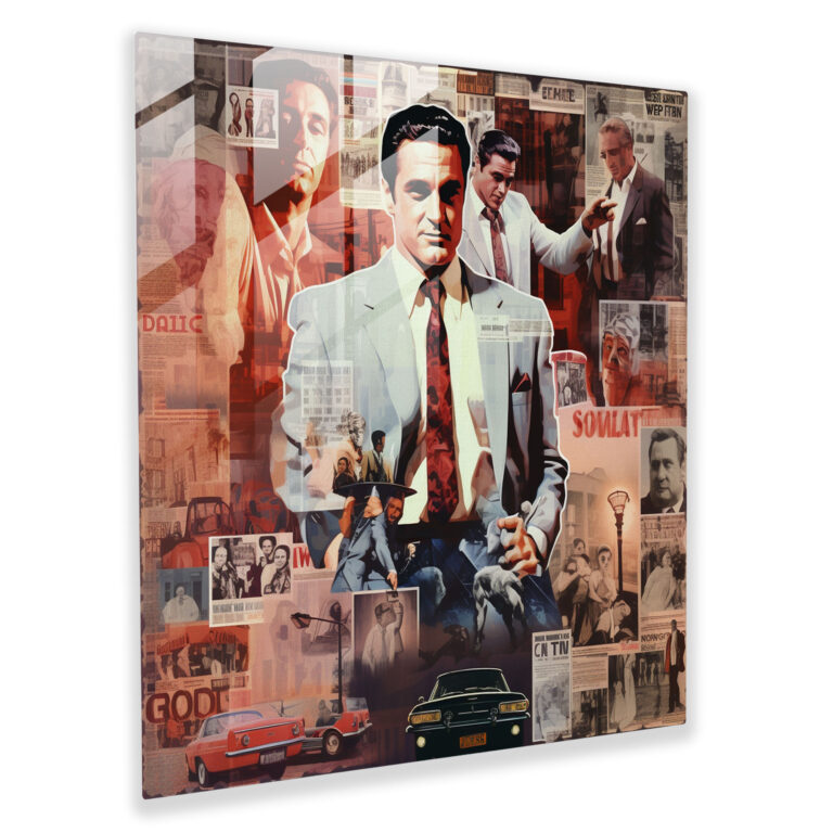 Goodfellas Glass Wall Art - Goodfellas, Glass Art, Visual Narrative, Quotes