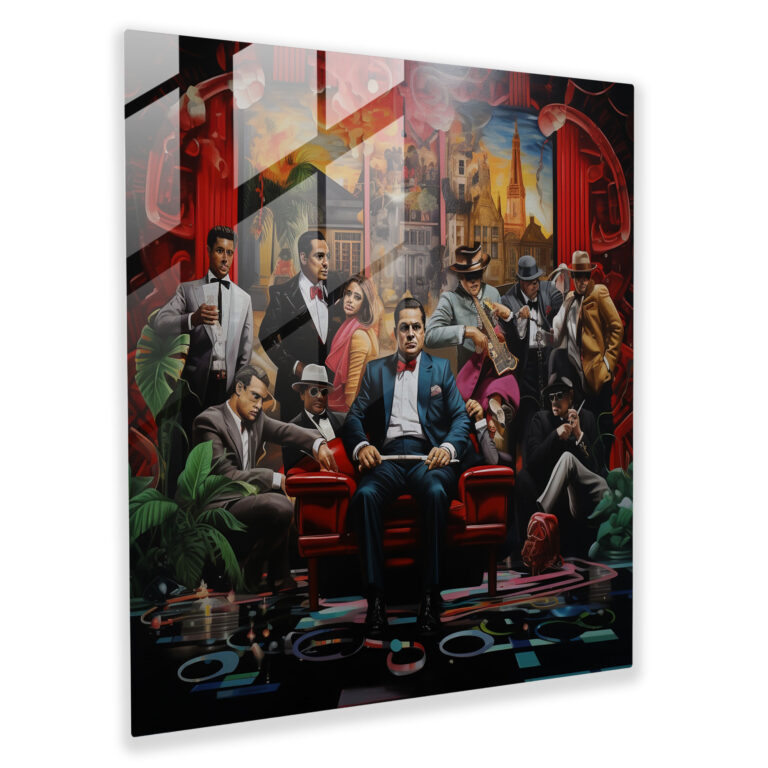 Goodfellas Glass Wall Art - Goodfellas, Iconic Mafia Scenes, Imagination, Modern Art