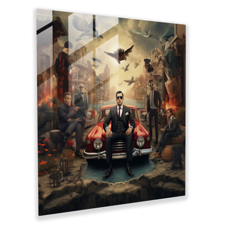 Dreamlike Goodfellas Glass Print - Goodfellas, Glass Print, Dreamlike, Mobsters