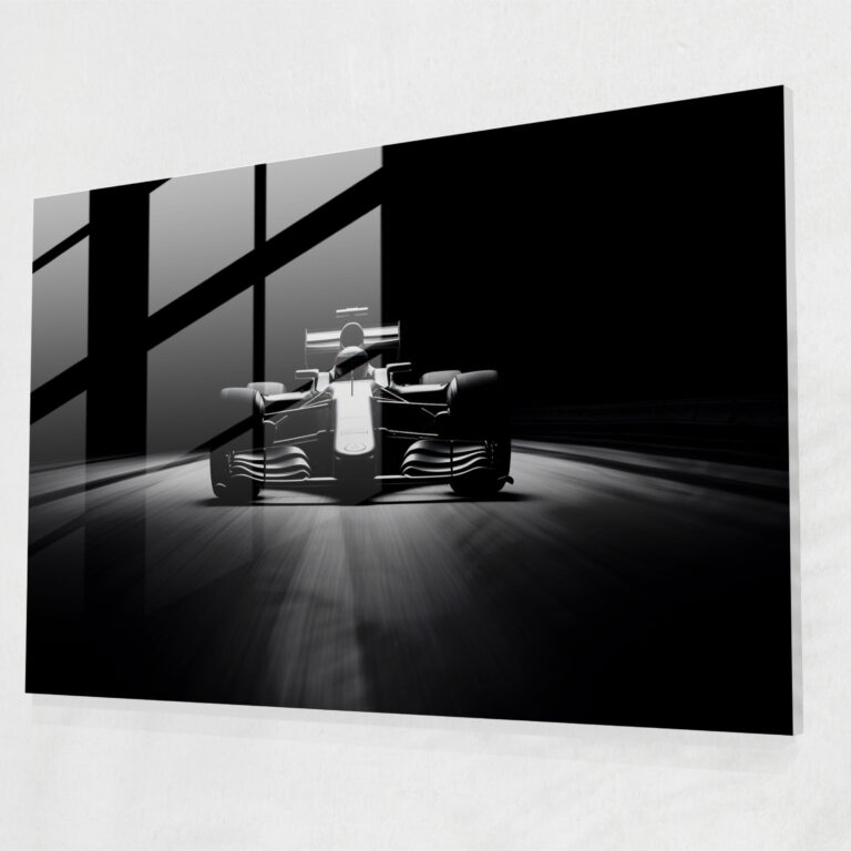 Formula 1 Glass Wall Art - Formula 1, Glass Wall Art, Racing, Minimalist