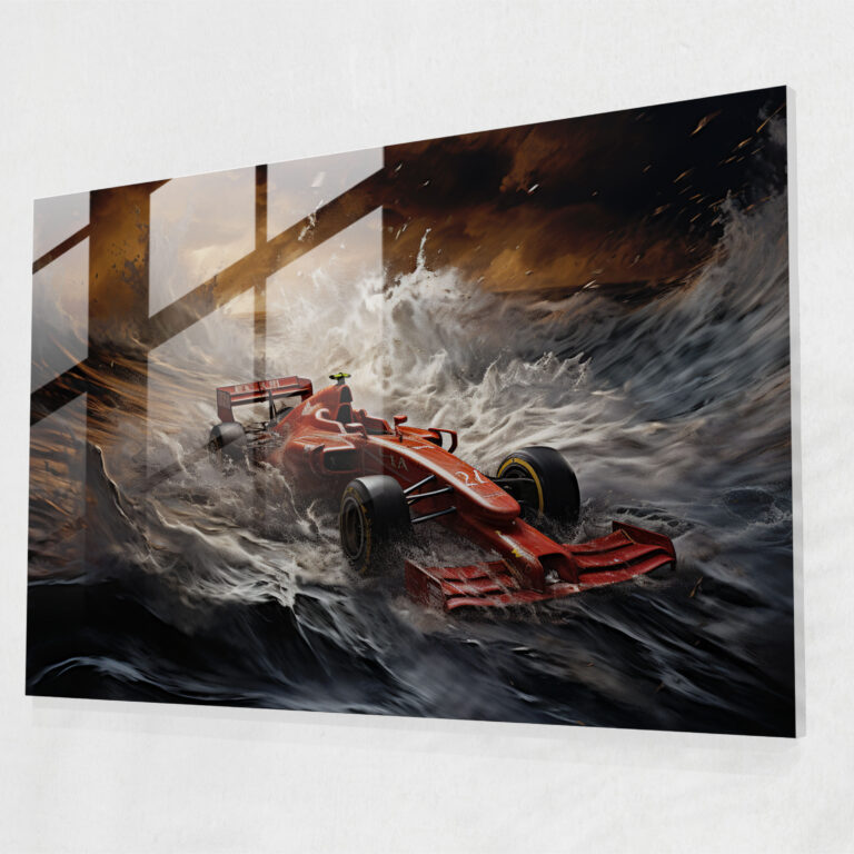 Formula 1 Glass Print - Formula 1, Home Decoration, Wall Decoration, Glass Art