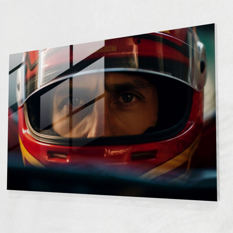 Focused Formula 1 Glass Print - Formula 1, Glass Print, Glass Art, Dramatic