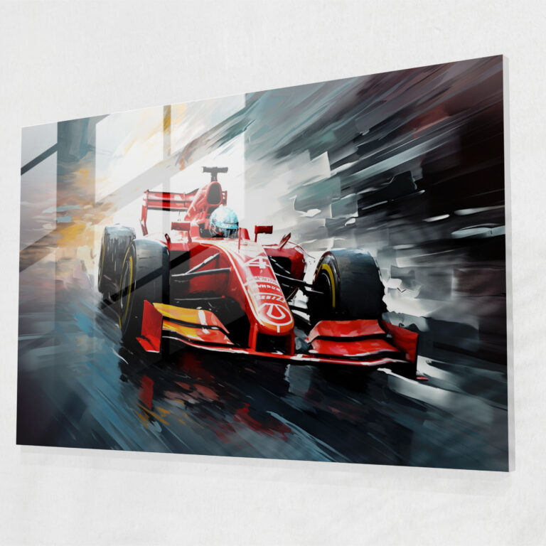 Formula 1 Glass Wall Art - Formula 1, Glass Print, Vibrant, Wall Decoration