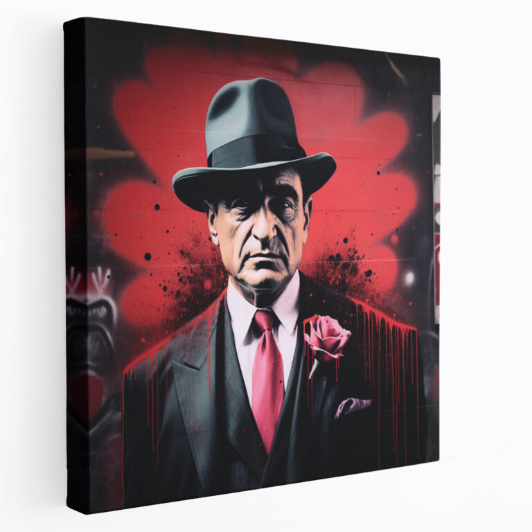 Goodfellas Graffiti Canvas Print - Goodfellas, Canvas, Home Decoration, Spray-Painted Portrait