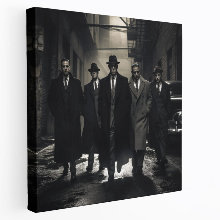 Goodfellas Canvas Print - Classic Black And White Mobster Scene - Goodfellas, Classic, Wall Decoration, Power