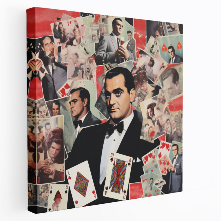 Goodfellas Canvas Print - Vintage Playing Card Collage - Goodfellas, Canvas, Allure, Sophistication