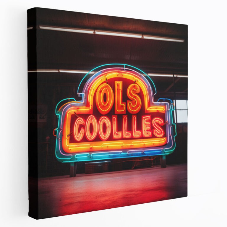 Goodfellas Wall Art - Retro Neon Sign Of 'Goodfellas' - Goodfellas, Canvas, Neon Sign, Nostalgia