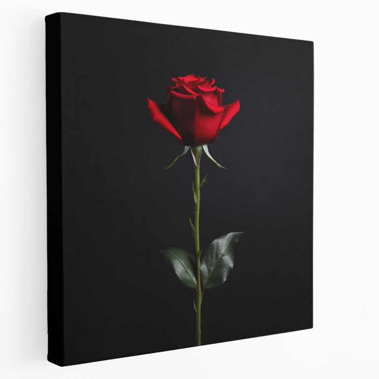 Goodfellas Canvas Print - Minimalist Red Rose Design - Goodfellas, Goodfellas, Essence, Wall Decoration