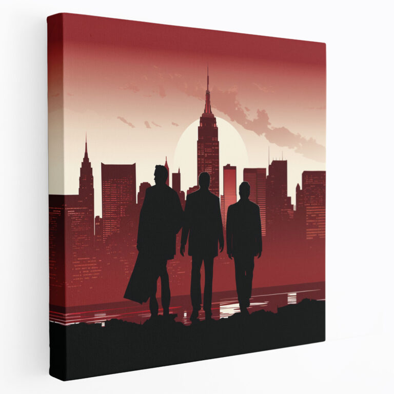 Goodfellas Canvas Wall Art - Goodfellas, Clean Lines, Home Decoration, Minimalist Illustration