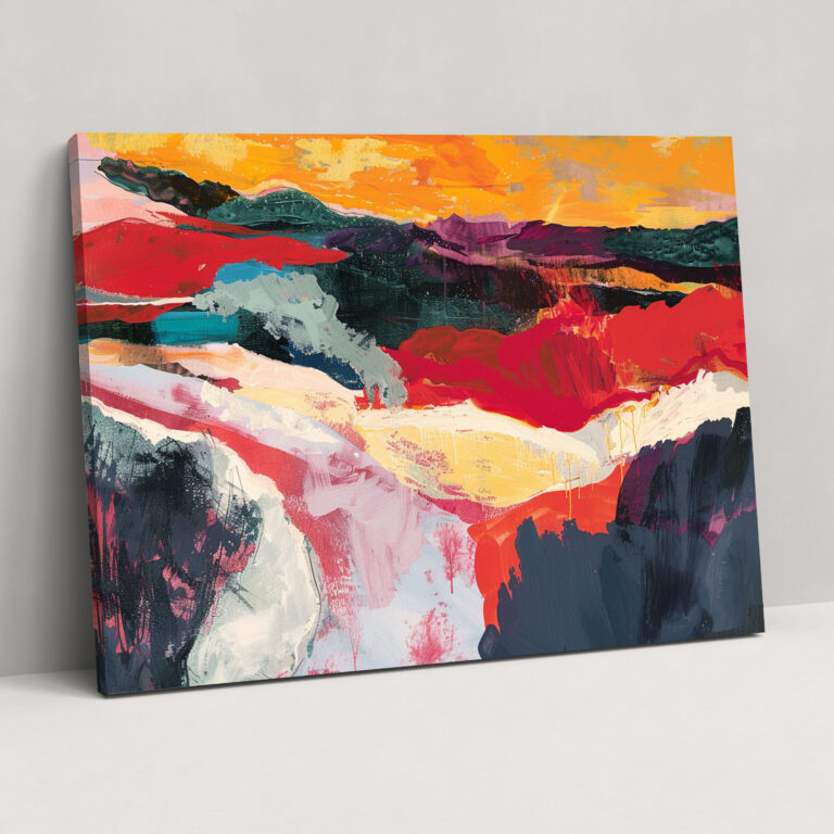 Oversaturated Landscape Fovism Canvas Print - Fovism, Fovism, Canvas, Canvas Print