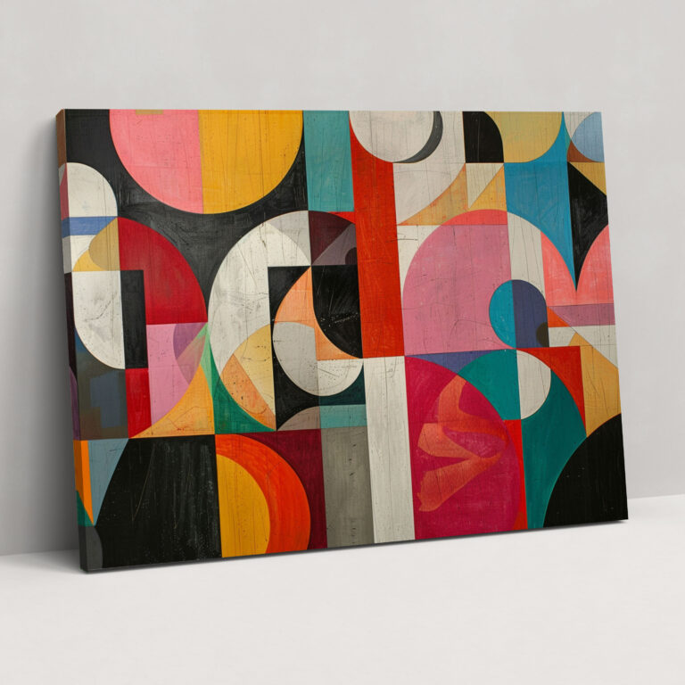 Fovism Bold Geometric Patterns Wall Decoration - Fovism, Wall Decoration, Canvas Wall Art, Fovism