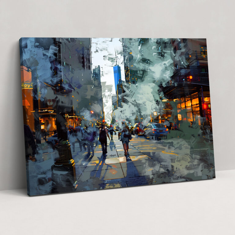 Fovism Art Style Street Scene Canvas Print - Fovism, Wall Art, Home Decoration, Fovism Art Style