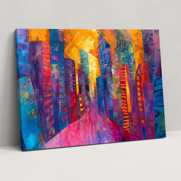 Fovism Art Style Canvas Print - Fovism, Canvas Print, Cityscape, Vibrant Hues