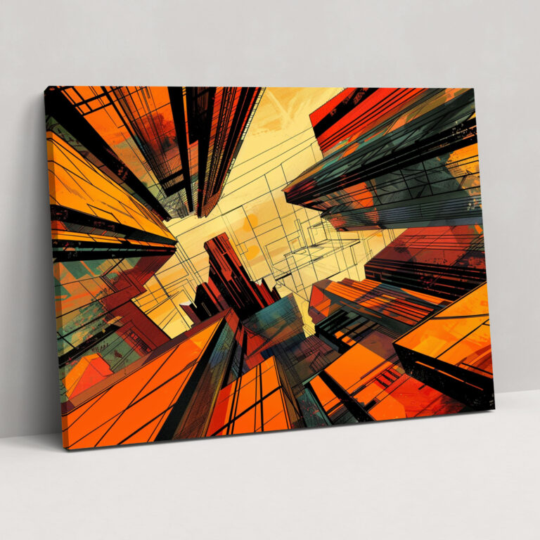 Fovism Art Style Wall Art - Fovism, Wall Art, Abstract Cityscape, Fovism Art Style