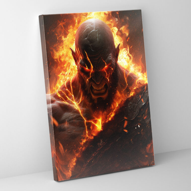 God Of War Canvas Print - God Of War, Intensity, Devastating Attack, Home Decoration