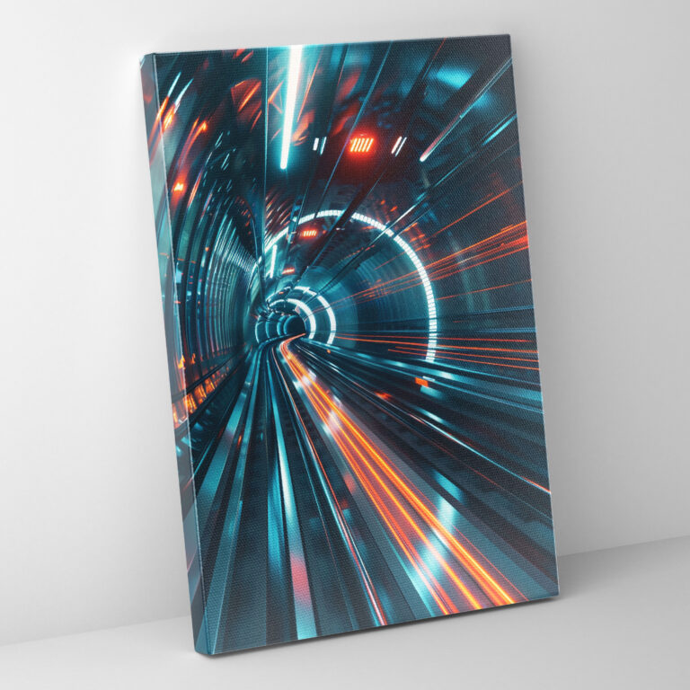 Futurism Canvas Print Transportation - Futurism, Wall Decoration, Futuristic Transportation, Wall Art