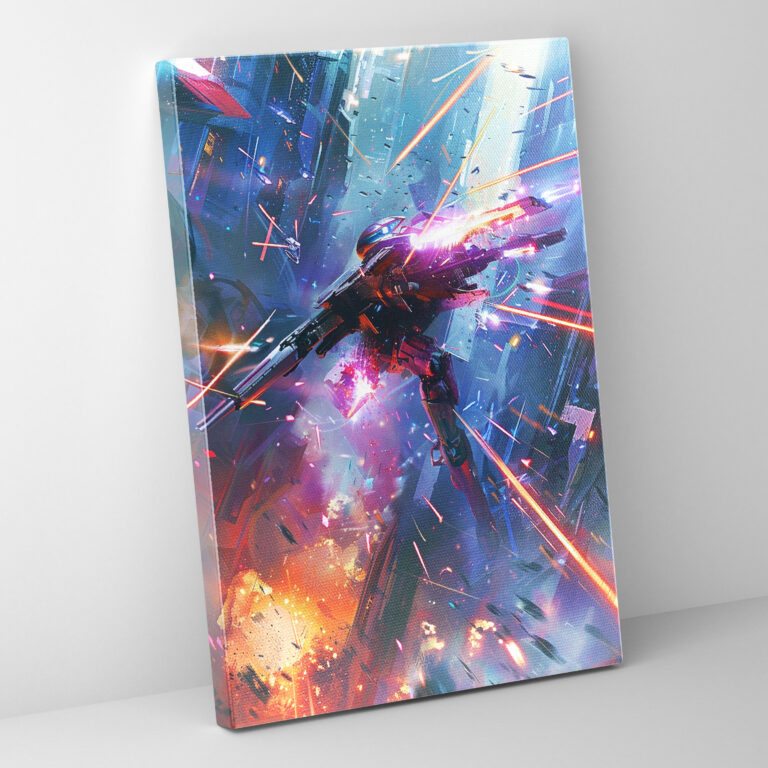 Futurism Art Style Wall Decoration - Futurism, Canvas Wall Art, Canvas, Home Decoration