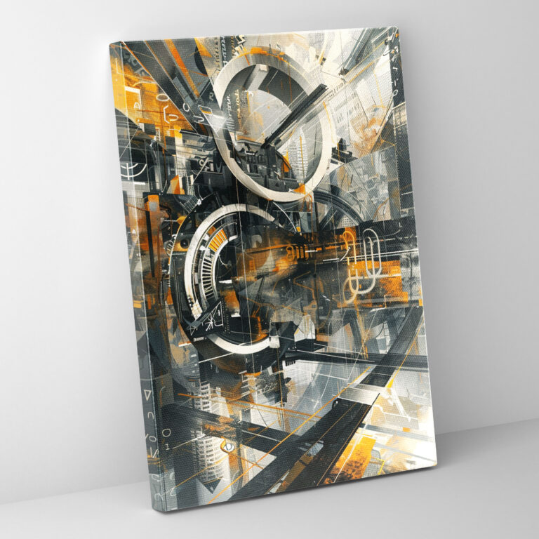 Geometric Futurism Wall Art - Futurism, Home Decoration, Wall Decoration, Futurism Art Style