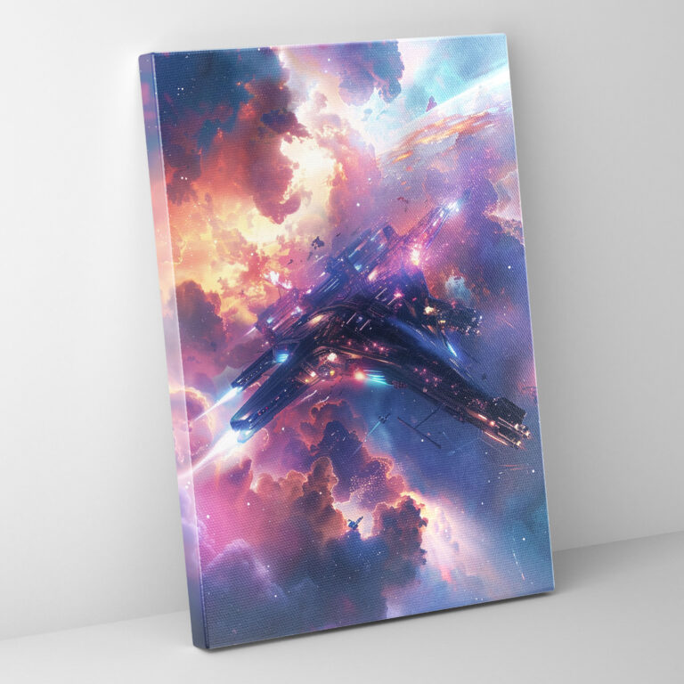 Space Exploration Canvas Print - Futurism, Canvas Wall Art, Wall Art, Canvas