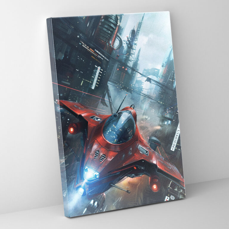 Futuristic Vehicles Canvas Print - Futurism, Canvas, Home Decoration, Futurism Art Style