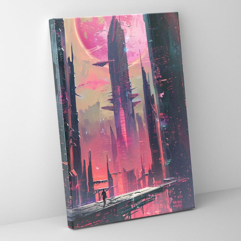 Futuristic Architecture Canvas Print - Futurism, Wall Art, Futurism Art Style, Home Decoration