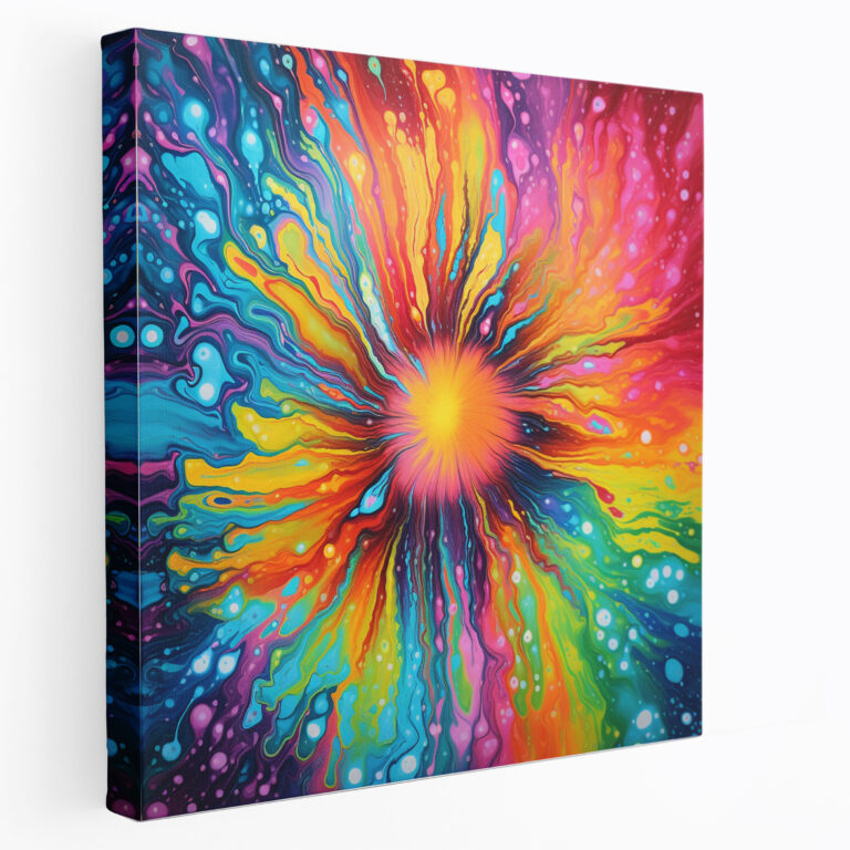 Psychedelic Tie-Dye Canvas Print Wall Art - Funky, Home Decoration, Wall Art, Canvas Wall Art