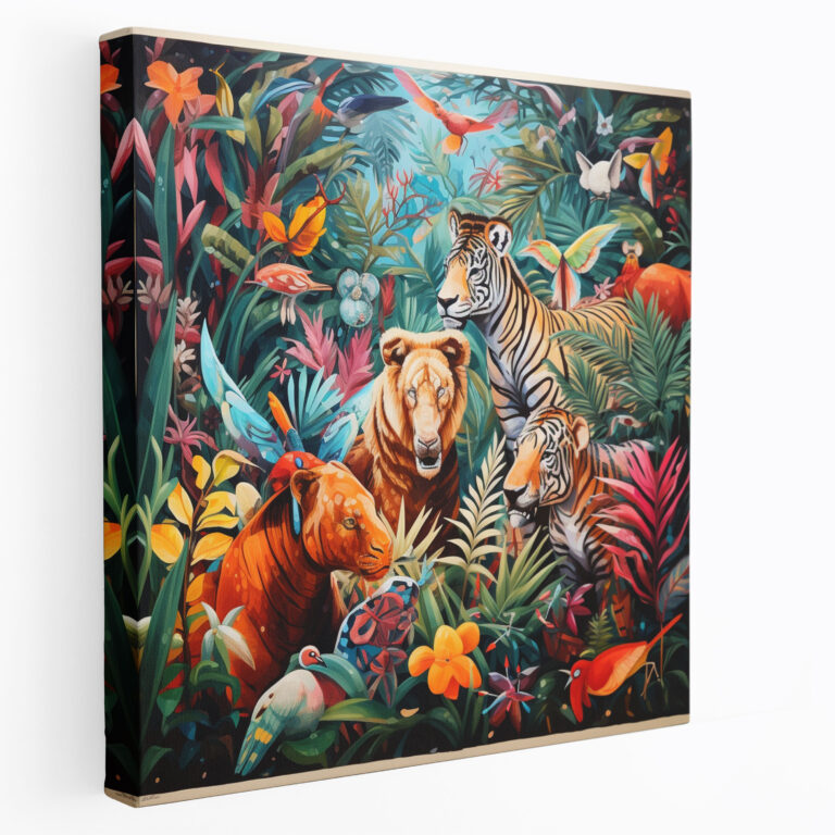 Funky Animal Print Canvas Print Wall Art - Funky, Home Decoration, Wall Decoration, Wall Art
