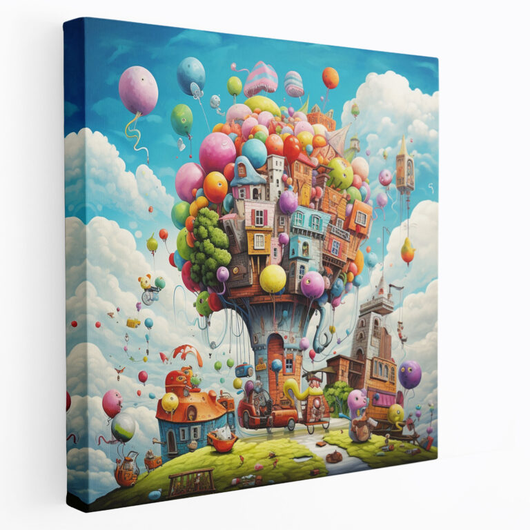 Whimsical Cartoon Characters Wall Art - Funky, Funky, Wall Decoration, Cartoon Characters
