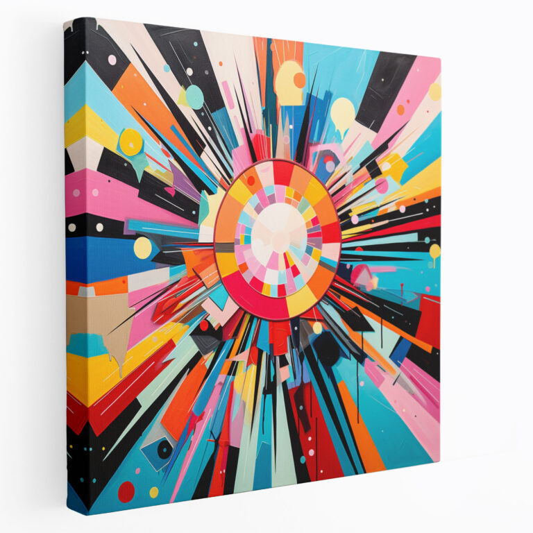 Funky Pop Art Canvas Print - Funky, Canvas, Canvas Print, Abstract
