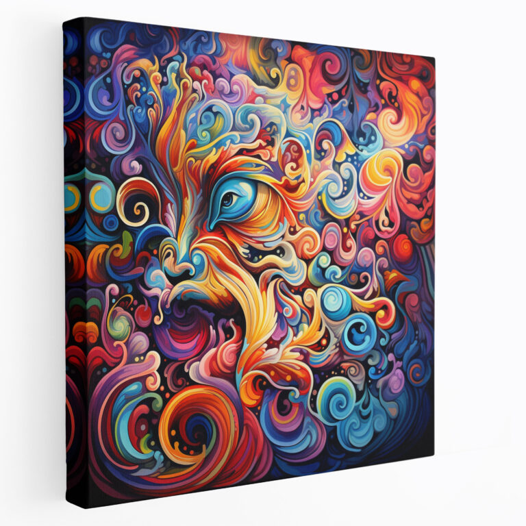 Funky Psychedelic Canvas Print - Funky, Psychedelic, Wall Art, Eye-Catching