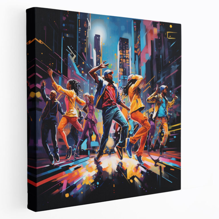 Funky Neon Graffiti Canvas Print - Funky, Canvas Print, Canvas Wall Art, Canvas