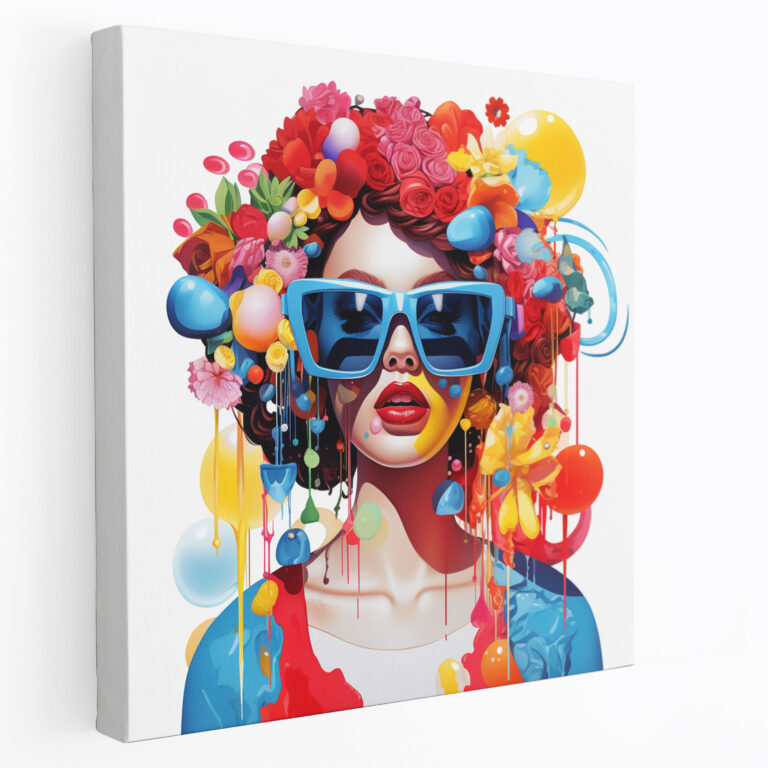 Funky Pop Art Canvas Print - Funky, Home Decoration, Illustration, Canvas Print